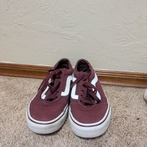 Converse Burgundy and White Sneakers